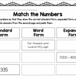 Representing Numbers Standard Form Word Form And Expanded Form Worksheets Library