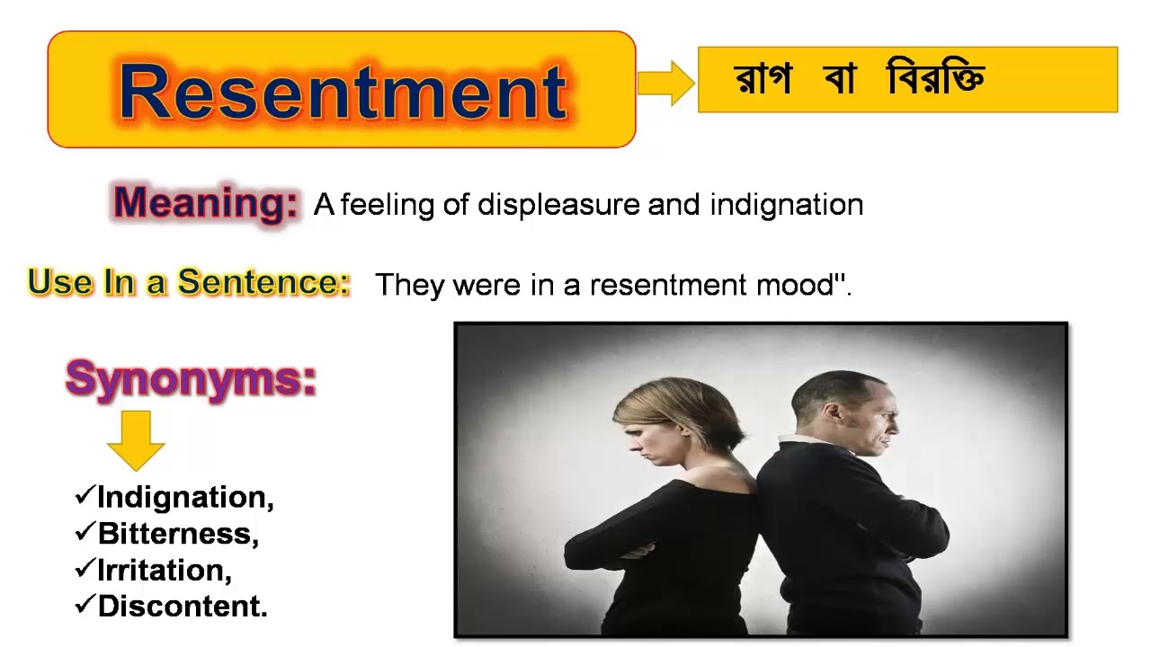 Resentment Learn BCS English Vocabulary With Picture YouTube