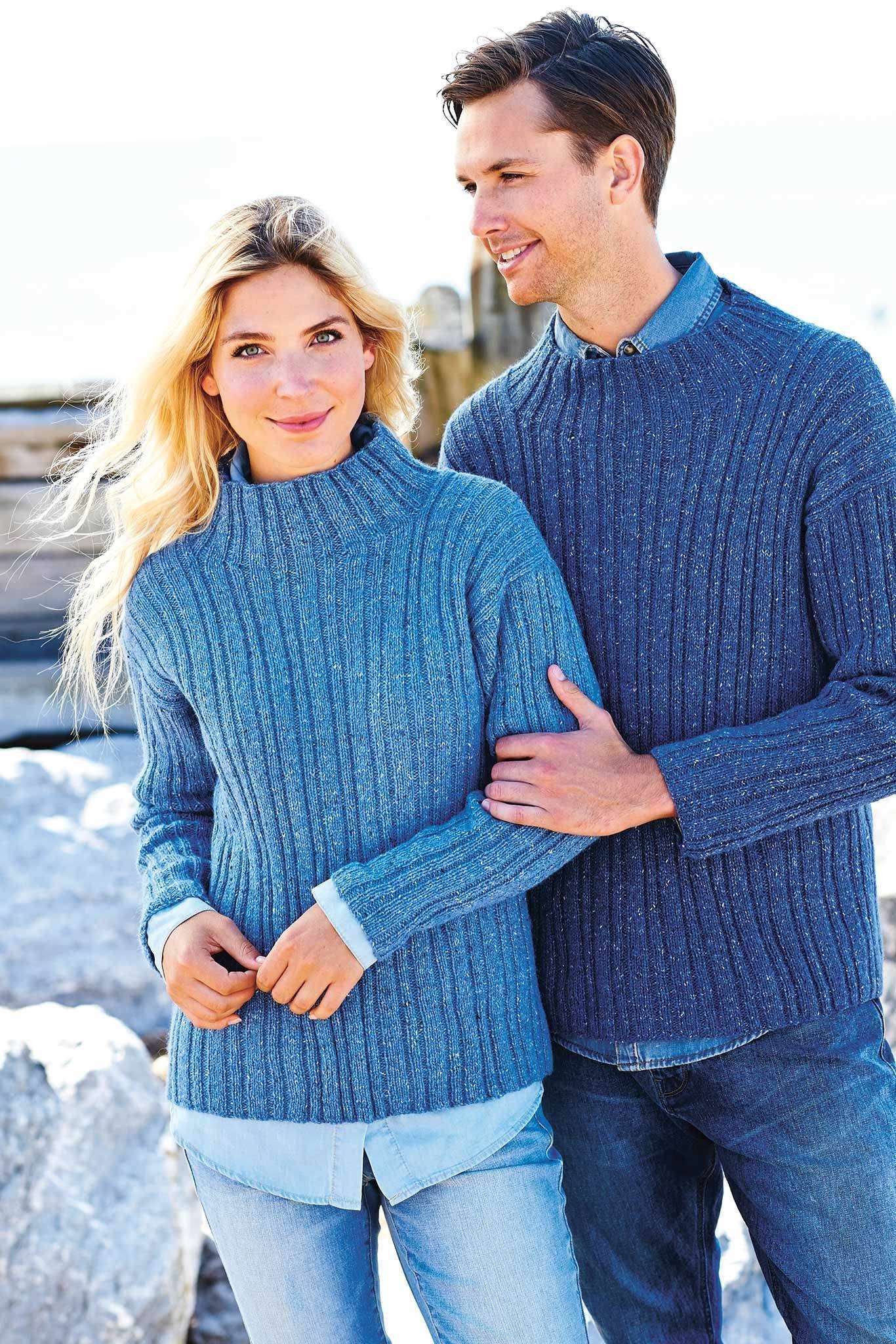 Ribbed Unisex Jumper Knitting Pattern