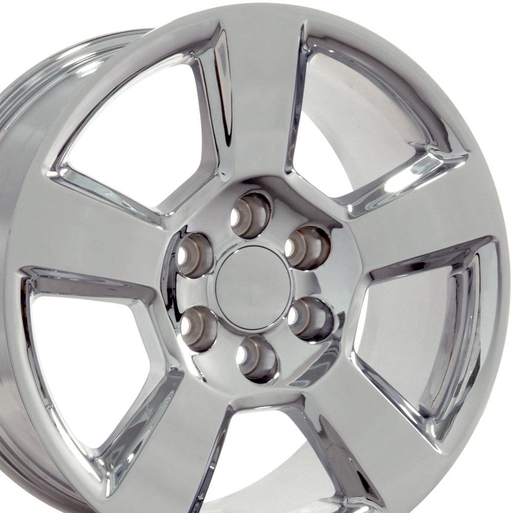 Rims For OE Wheels CV76 20 Polished Rim 6x139 7 Bolt Pattern Tahoe Silverado Replica Wheel 20x9 27 Offset 20 Inch Silverado Rims