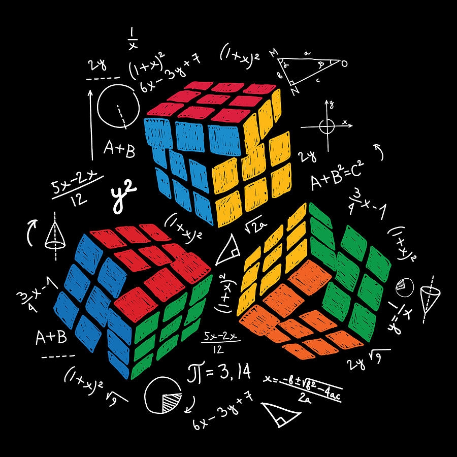 rubik's cube cube in a cube pattern