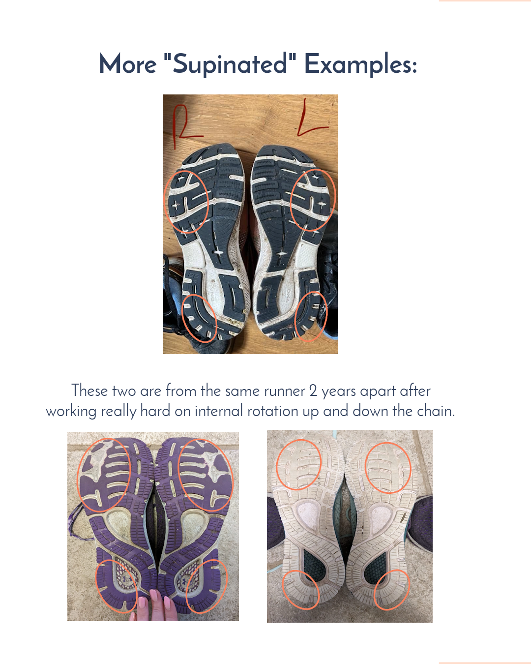 forefoot strike shoe pattern