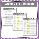 Saber O Conocer Spanish Sorting Activity And Worksheets Se orita Creativa