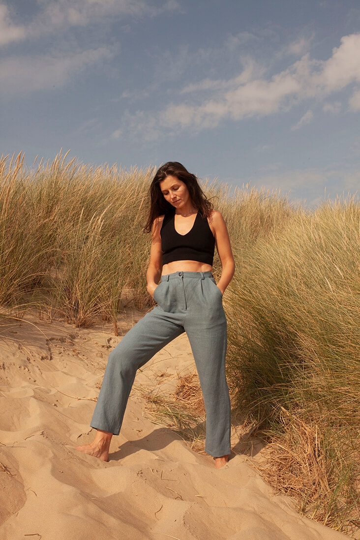 Sara Pleated Pants Tutorial And Pattern The Thread