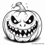 Scary Halloween Coloring Pages Free Printable