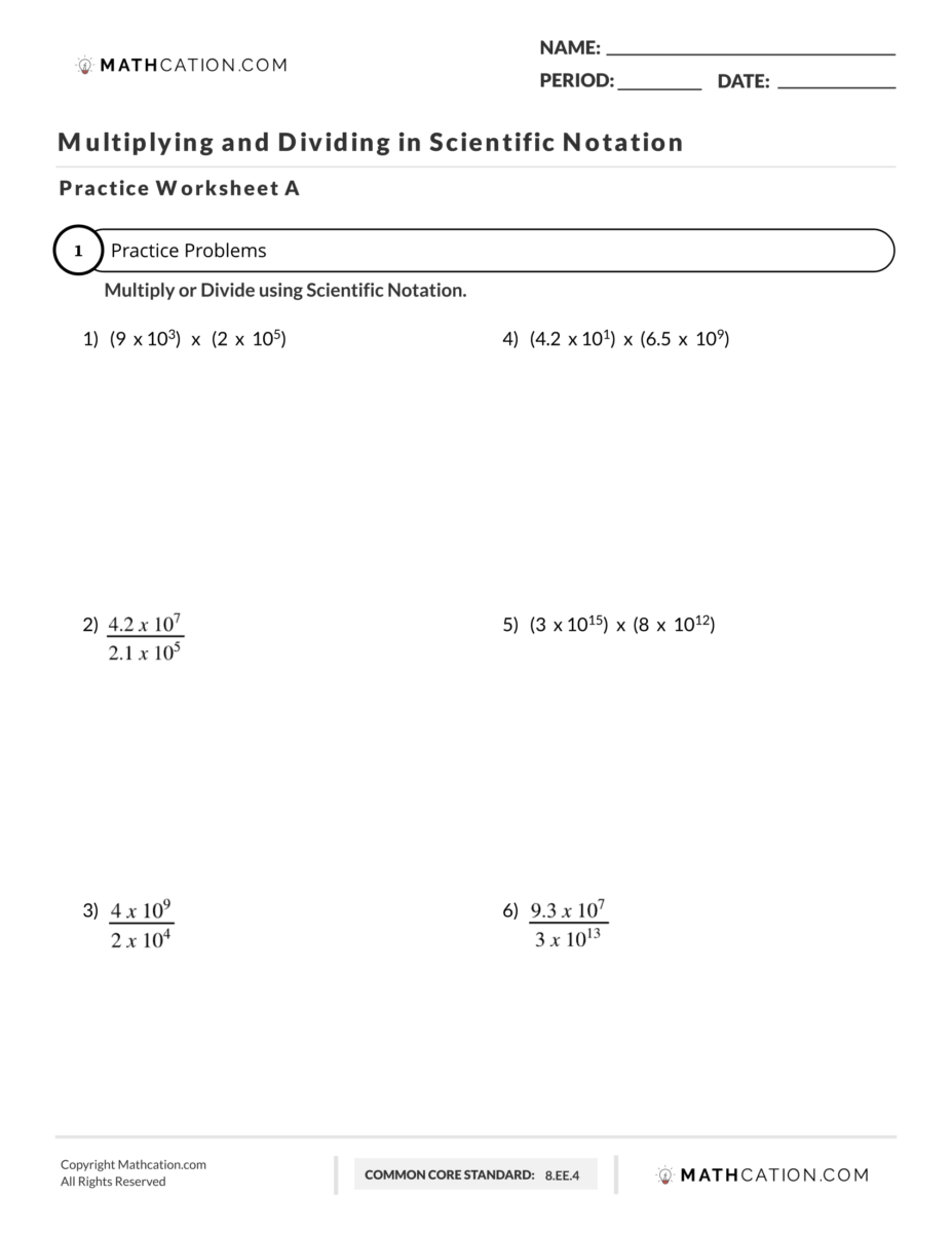 Scientific Notation Division Worksheet Examples And Rules Worksheets Library Scientific Notation Division Worksheet Examples And Rules Worksheets Library
