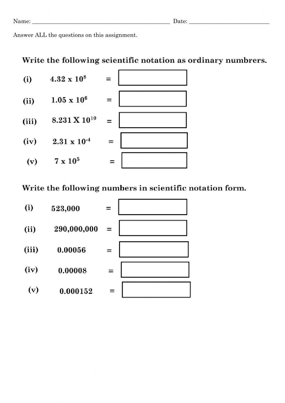 Scientific Notation Interactive Worksheet Live Worksheets Worksheets Library Scientific Notation Interactive Worksheet Live Worksheets Worksheets Library