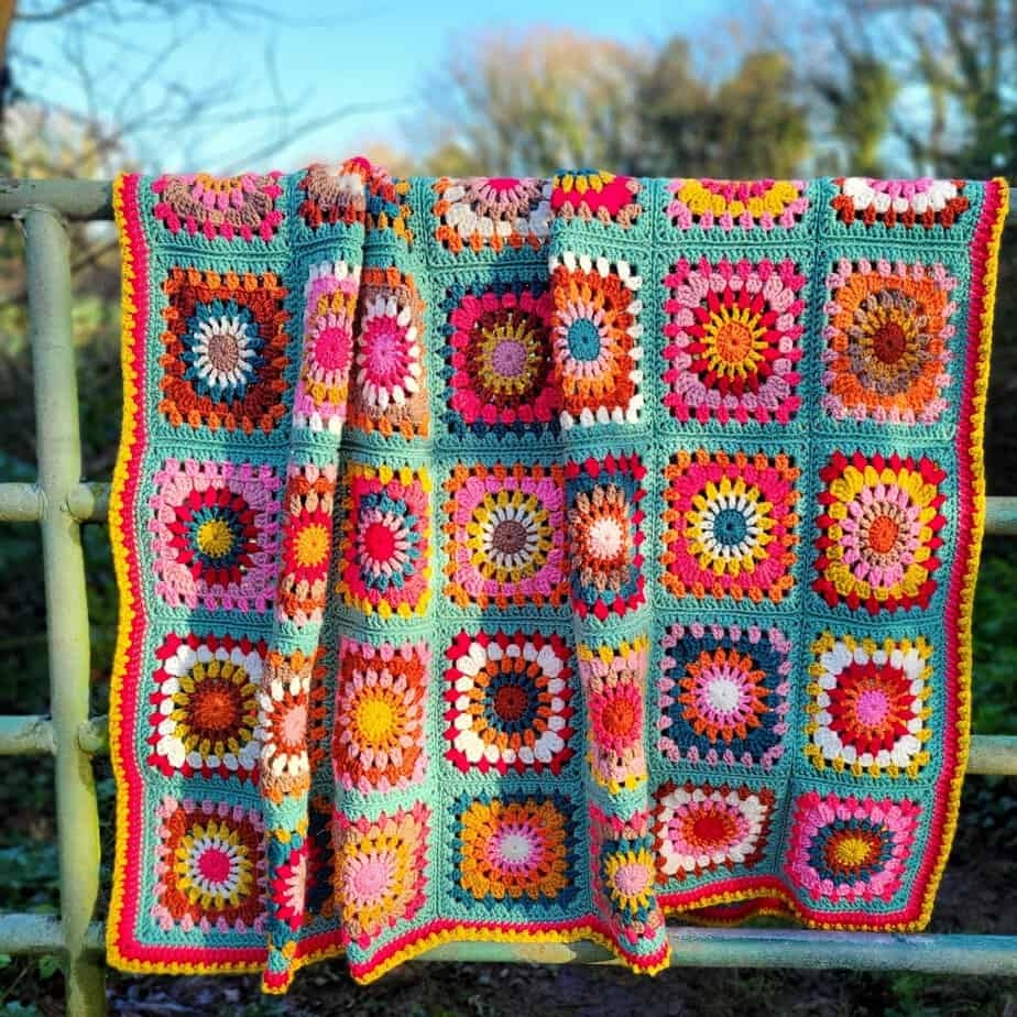 Scrap Buster Free Granny Crochet Blanket Pattern Annie Design Crochet
