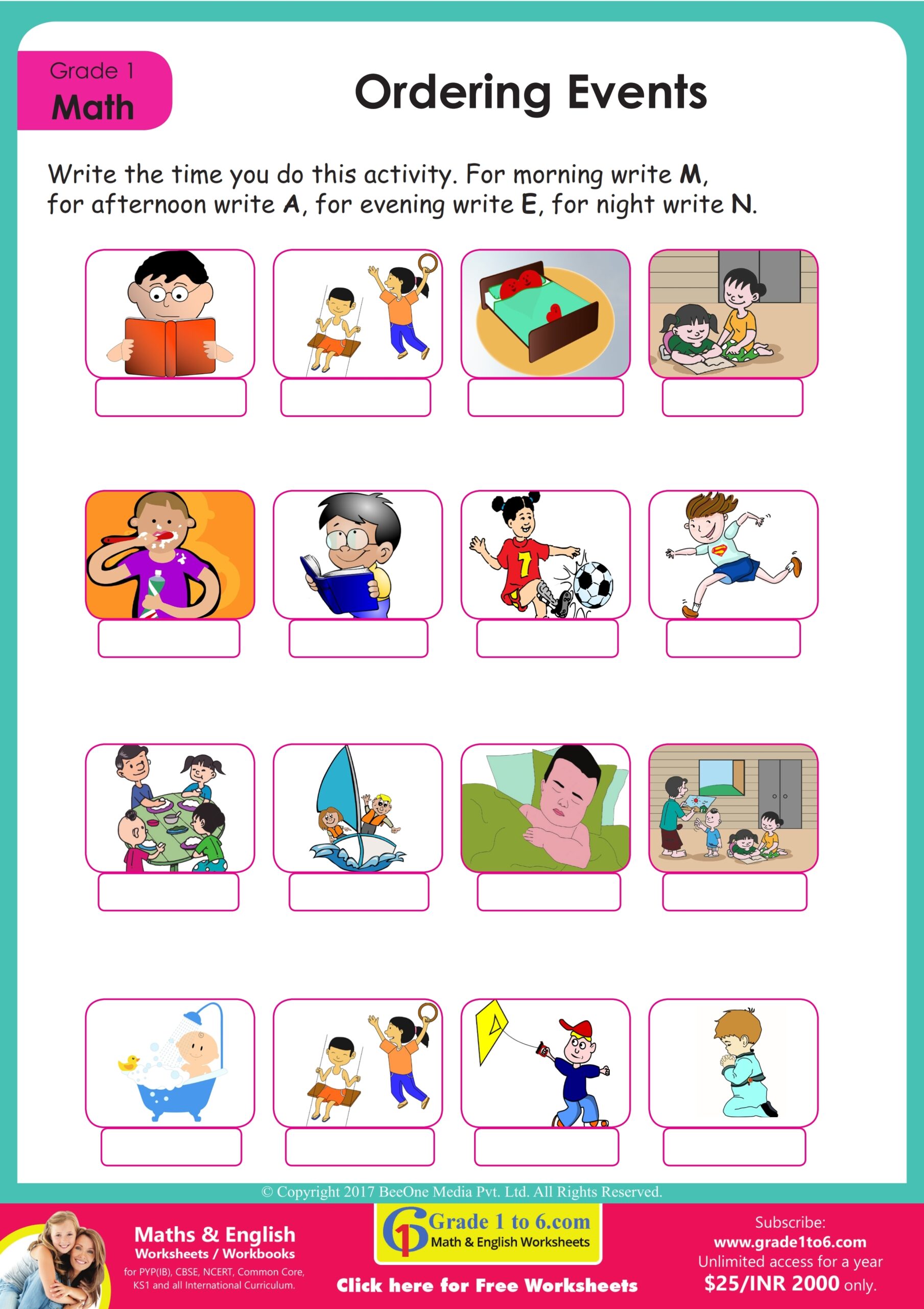 Sequencing Of Events Worksheets Grade1to6 Worksheets Library