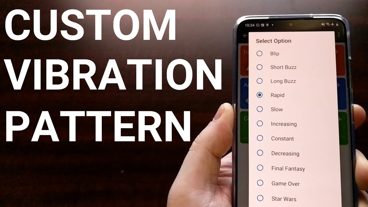 Setting A Custom Vibration Pattern For Android App Notifications YouTube