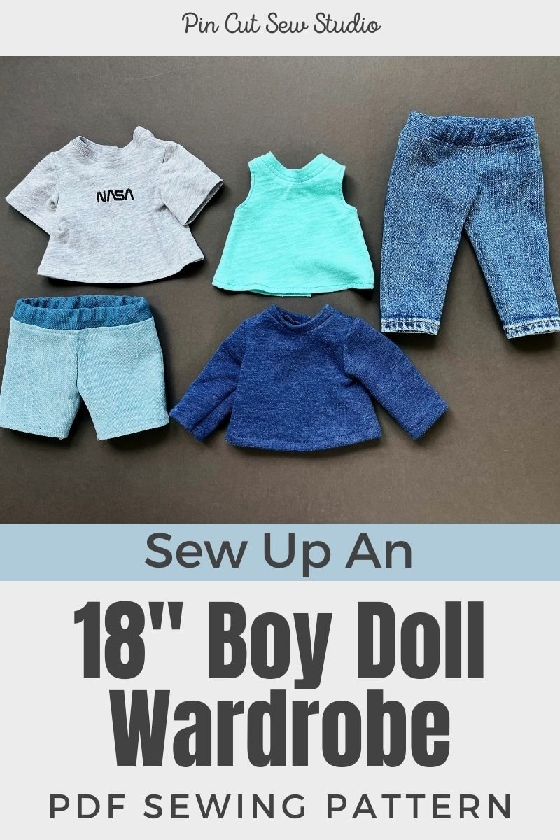 Sew A Basic Wardrobe For 18 Boy Dolls Pin Cut Sew Studio Sew A Basic Wardrobe For 18 Boy Dolls Pin Cut Sew Studio