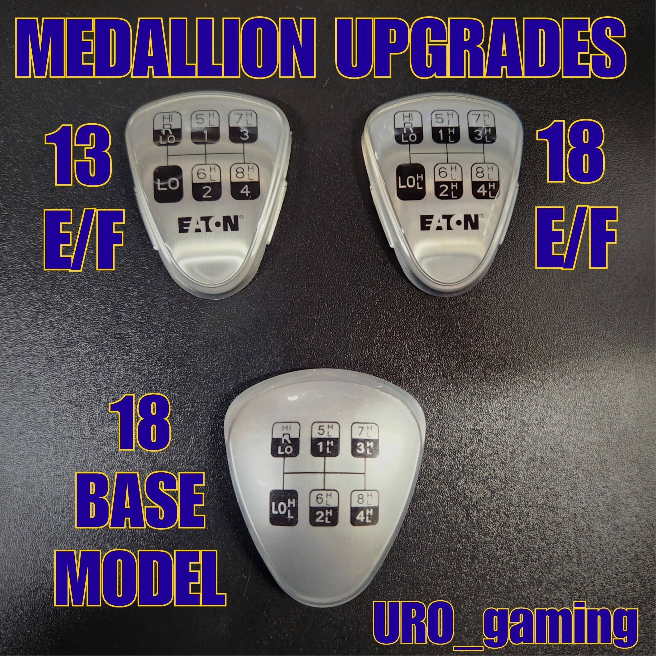 Shift Pattern Medallion UPGRADE 18 13 Speed UROcrafts Sim Gear Gifts More