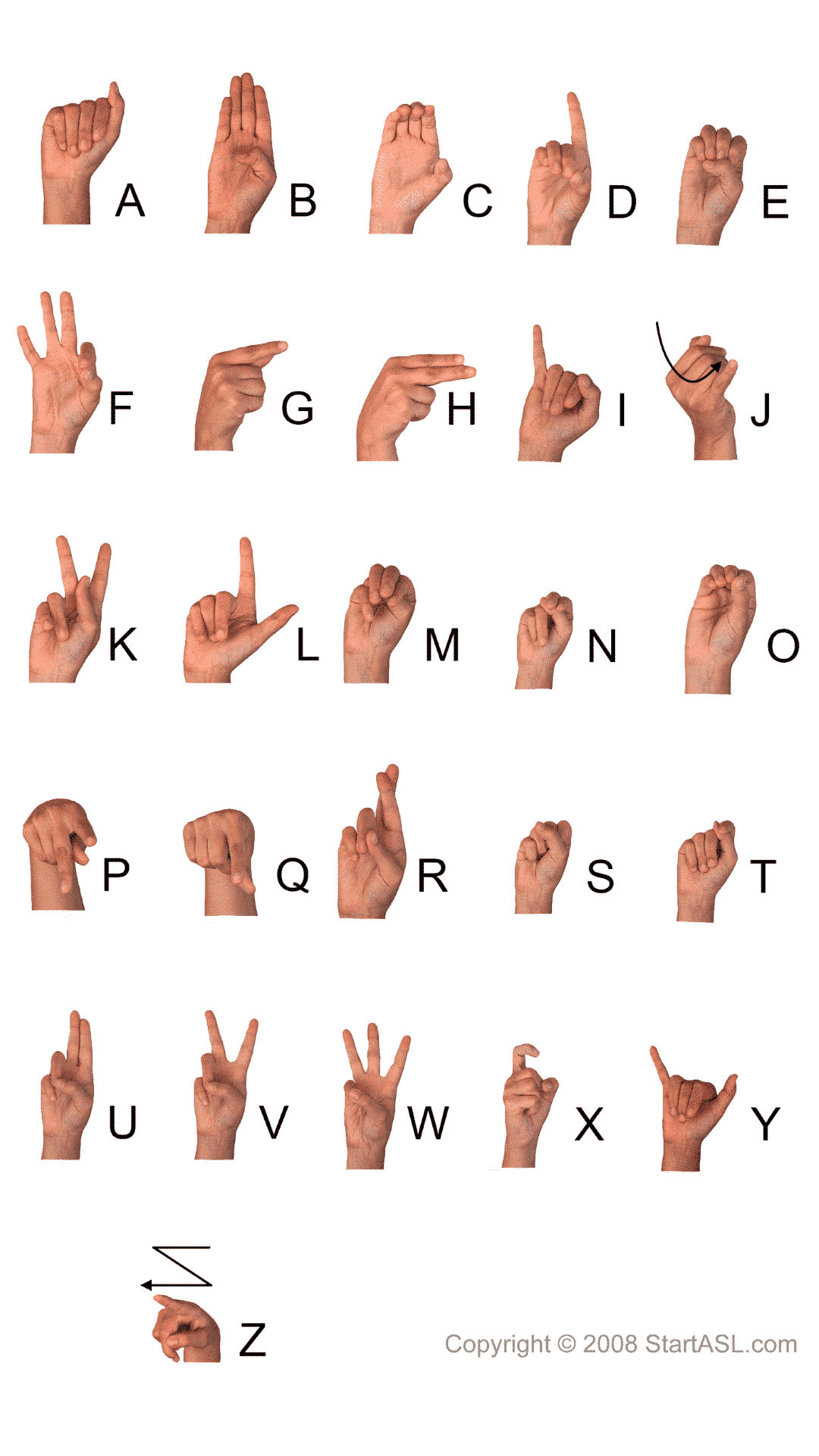 sign language alphabet printable sign language alphabet printable