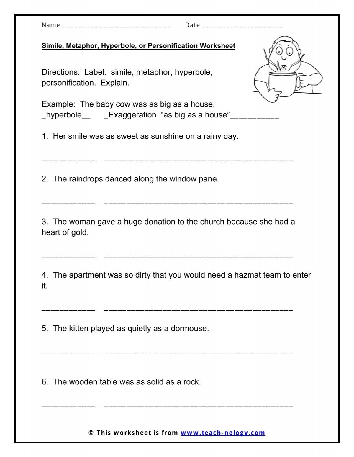 Simile Metaphor Hyperbole Or Personification Teach nology Simile Metaphor Hyperbole Or Personification Teach nology