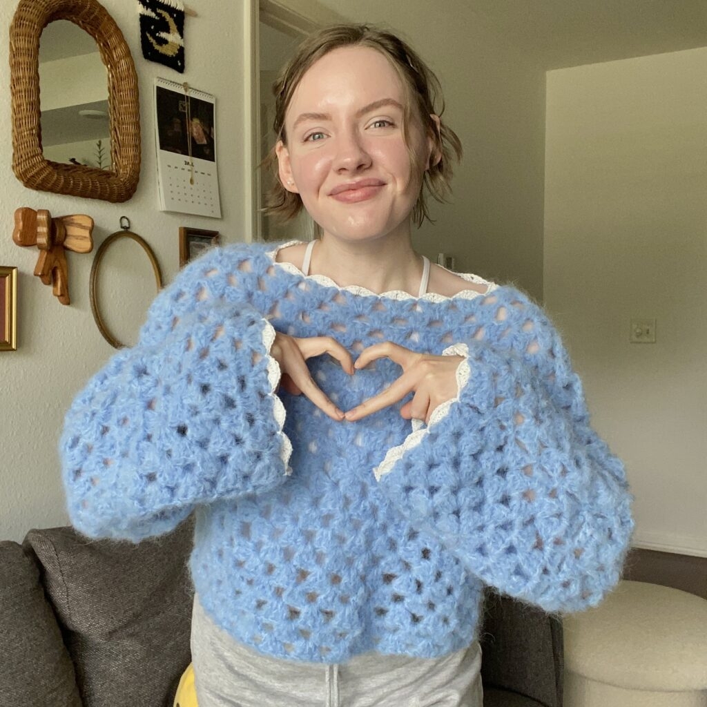 Simple Cozy Granny Square Sweater FREE Pattern Video Tutorial Hayhay Crochet Simple Cozy Granny Square Sweater FREE Pattern Video Tutorial Hayhay Crochet