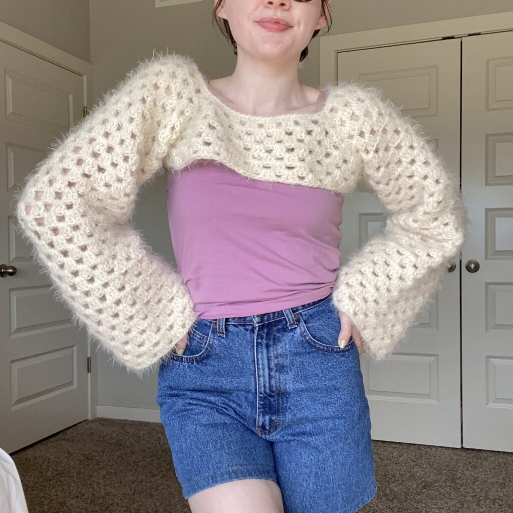 Simple Crochet Granny Shrug Bolero FREE Pattern Video Tutorial Hayhay Crochet Simple Crochet Granny Shrug Bolero FREE Pattern Video Tutorial Hayhay Crochet