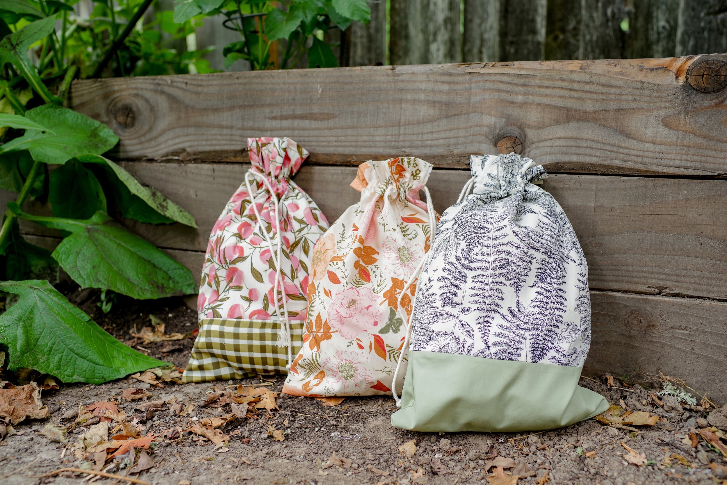 Simple Drawstring Bags Alderwood Studio Modern Quilts For Modern Life