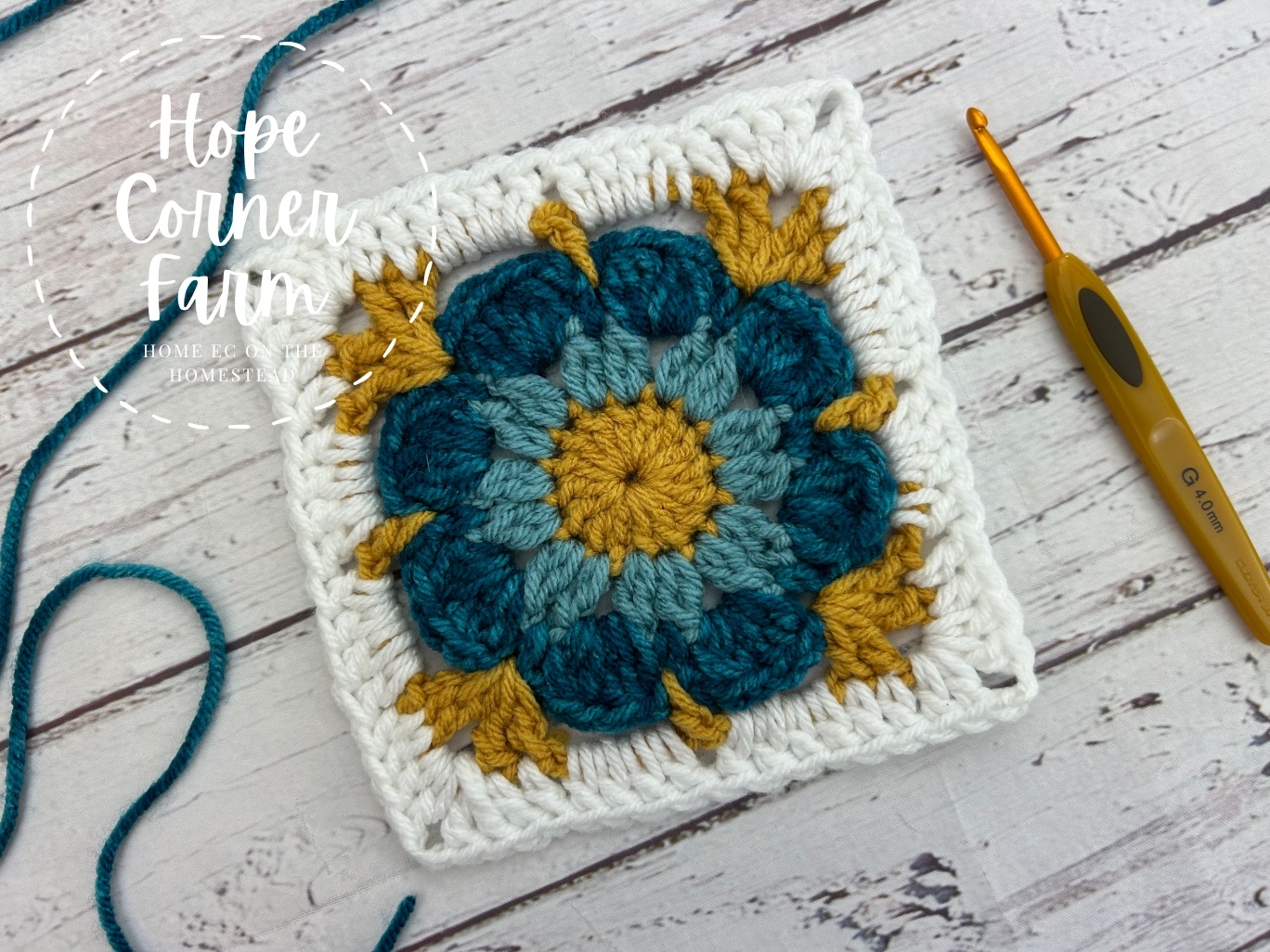 Simple Granny Square Pattern And Tutorial Hope Corner Farm