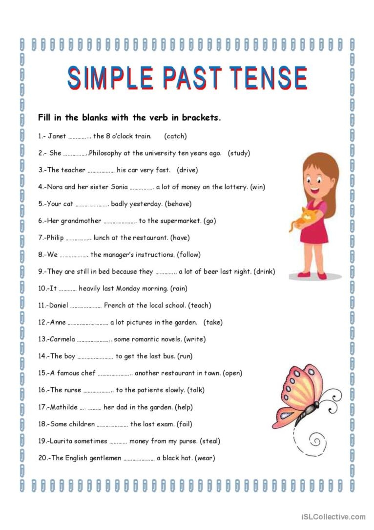 SIMPLE PAST TENSE English ESL Worksheets Pdf amp Doc Worksheets Library SIMPLE PAST TENSE English ESL Worksheets Pdf amp Doc Worksheets Library
