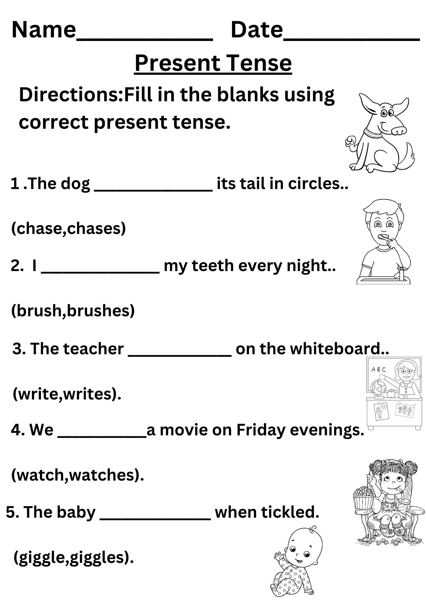 Simple Present Tense Worksheet 3 Free Downloadable Worksheets Simple Present Tense Worksheet 3 Free Downloadable Worksheets