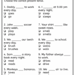 Simple Present Tense Worksheet Digital Worksheets Library