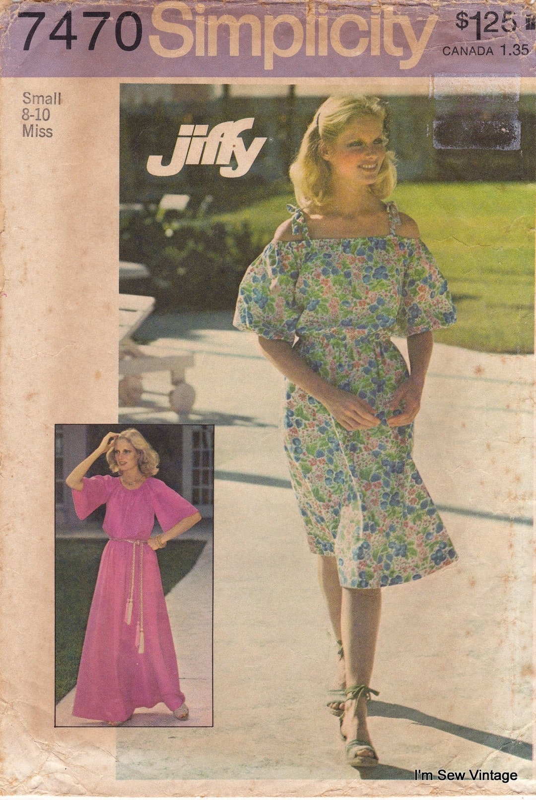 Simplicity 7470 Vintage Sewing Pattern Misses Jiffy Dress In Two Lengths Sewing Pattern Size S 8 10 1976 Etsy Simplicity 7470 Vintage Sewing Pattern Misses Jiffy Dress In Two Lengths Sewing Pattern Size S 8 10 1976 Etsy