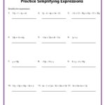 Simplifying Expressions Worksheets K12 Math Worksheets