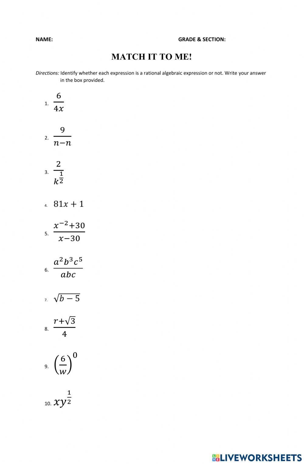 rational expression worksheet simplifying rational expression worksheet simplifying