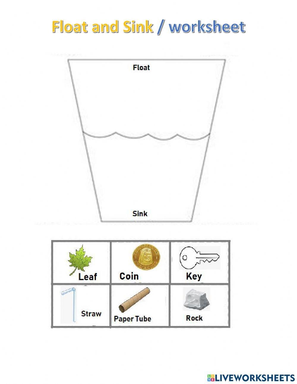 Sink And Float Interactive Worksheet Live Worksheets Worksheets Library Sink And Float Interactive Worksheet Live Worksheets Worksheets Library