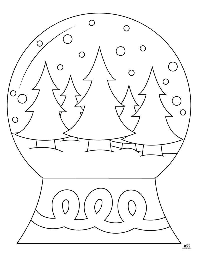 Snow Globe Coloring Pages Templates 25 Pages Printabulls Snow Globe Coloring Pages Templates 25 Pages Printabulls