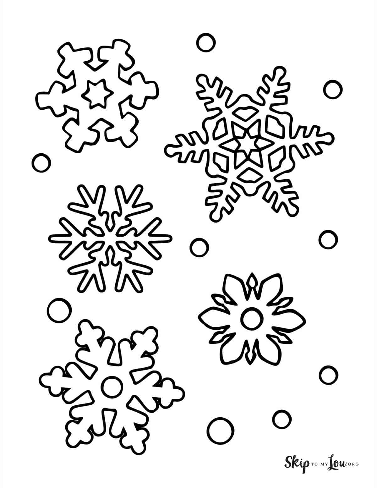 Snowflake Coloring Pages Skip To My Lou