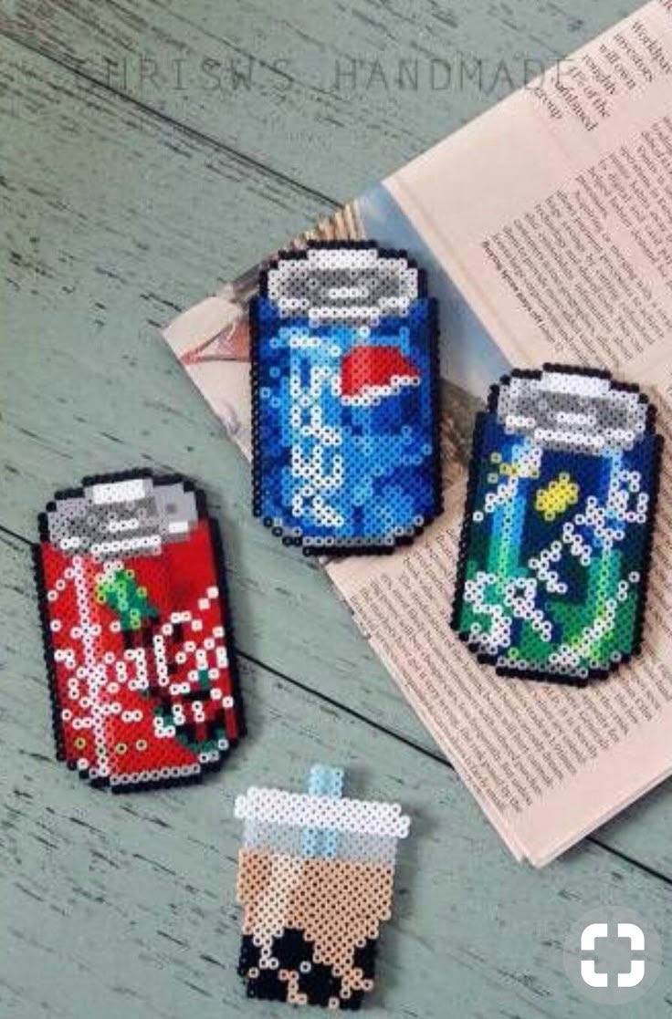 Soda Magnets Perler Soda Magnets Perler