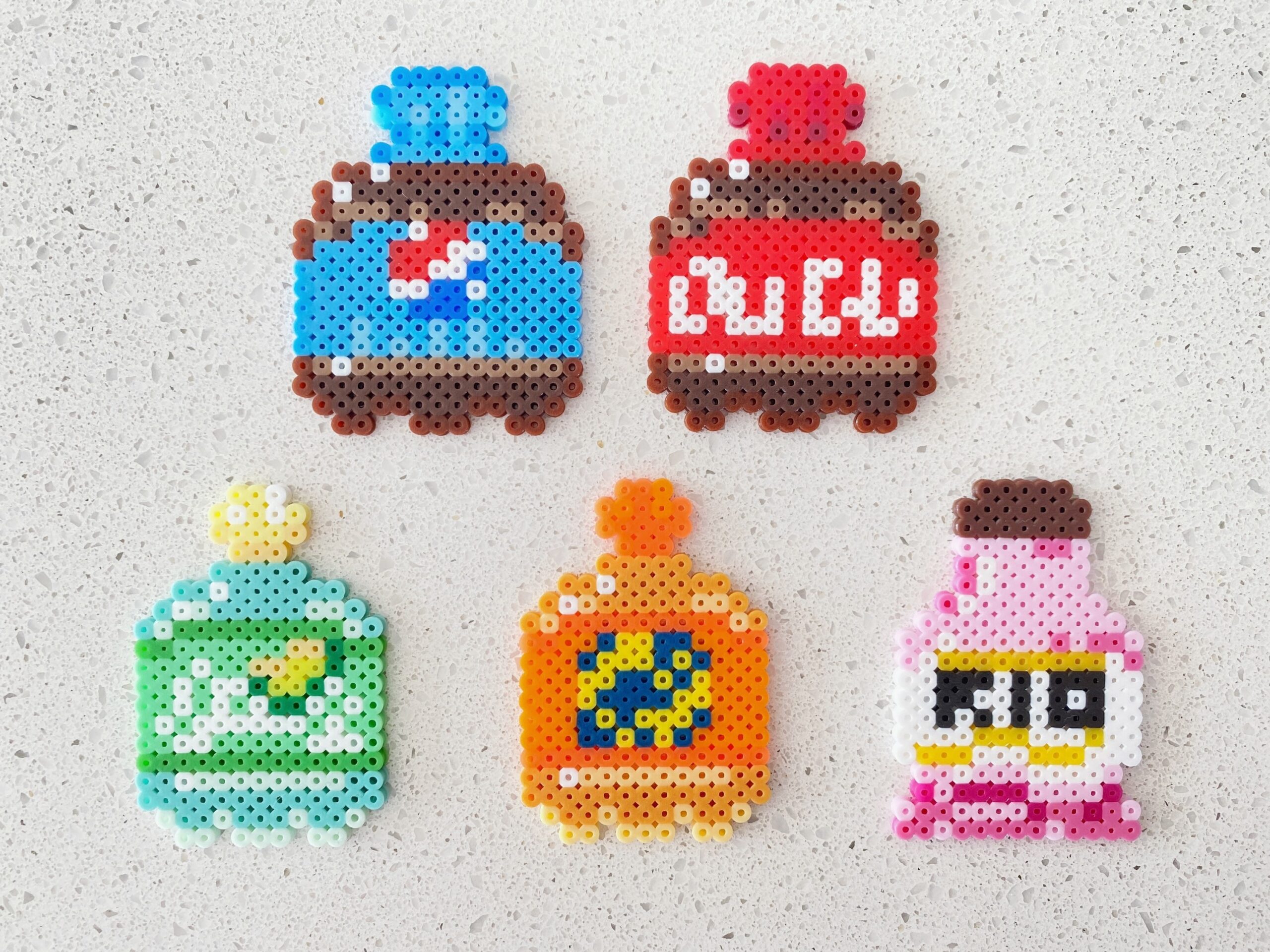 Soft Drinks Cute Bottles coke Sprite Fenta Pepsi Rio Pixel Perler Beads Art Can Be Fridge Magnet Keychain Phone Charm And Badge Etsy