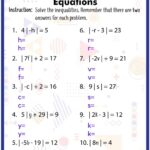 Solving Absolute Value Equations Activity Live Worksheets Worksheets Library