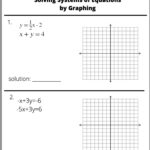 Solving Systems Of Equations By Graphing Worksheet Etsy