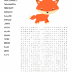 Sopa De Letras Animales Dif Word Search WordMint