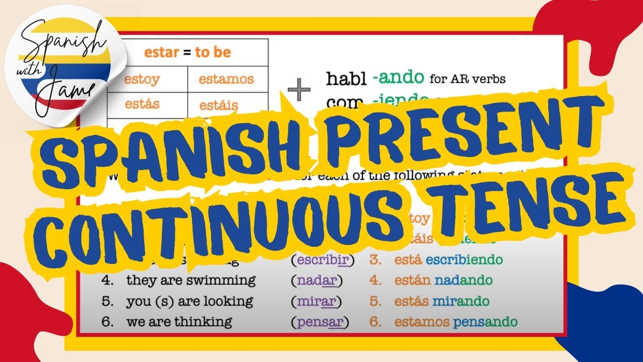present continuous tense spanish present continuous tense spanish
