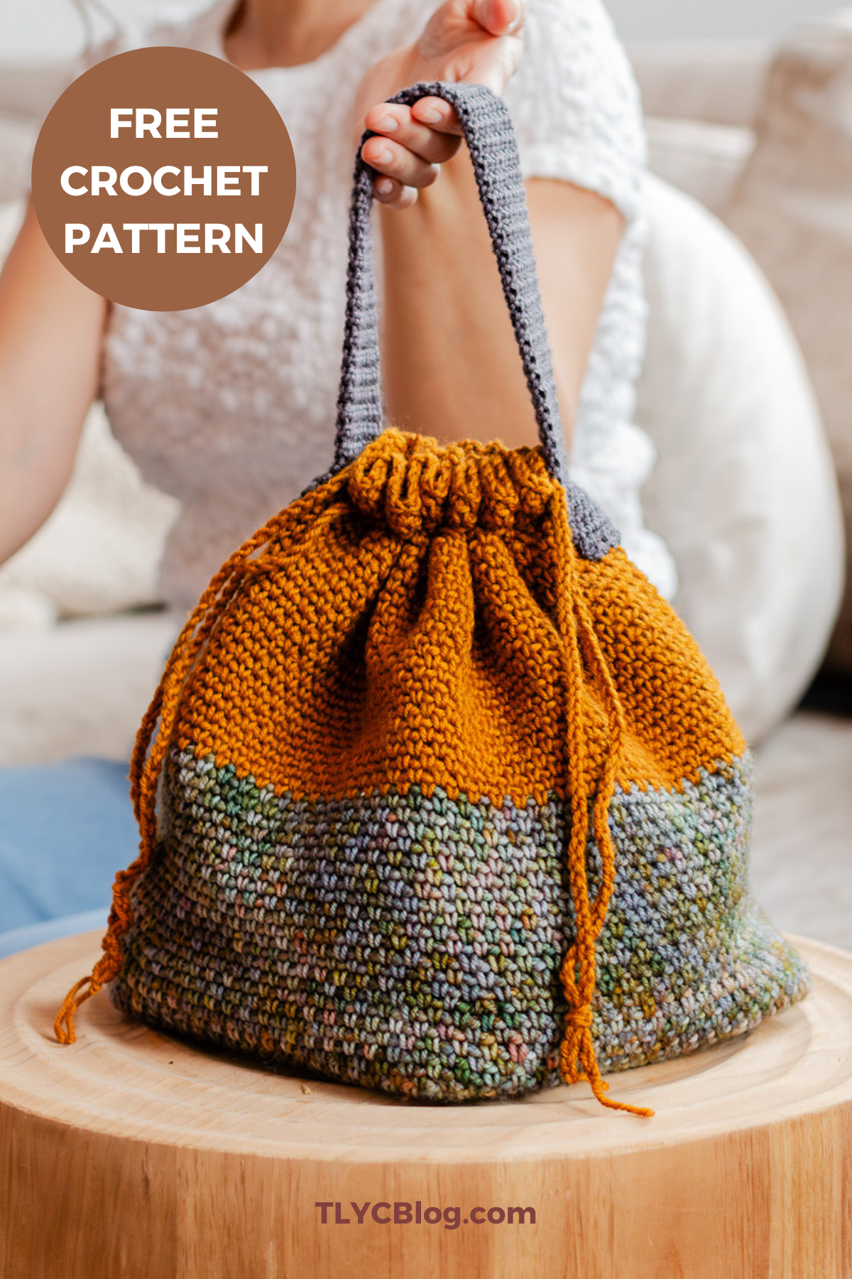 Square One Project Bag An Easy Drawstring Linen Stitch Crochet Pouch TL Yarn Crafts Square One Project Bag An Easy Drawstring Linen Stitch Crochet Pouch TL Yarn Crafts