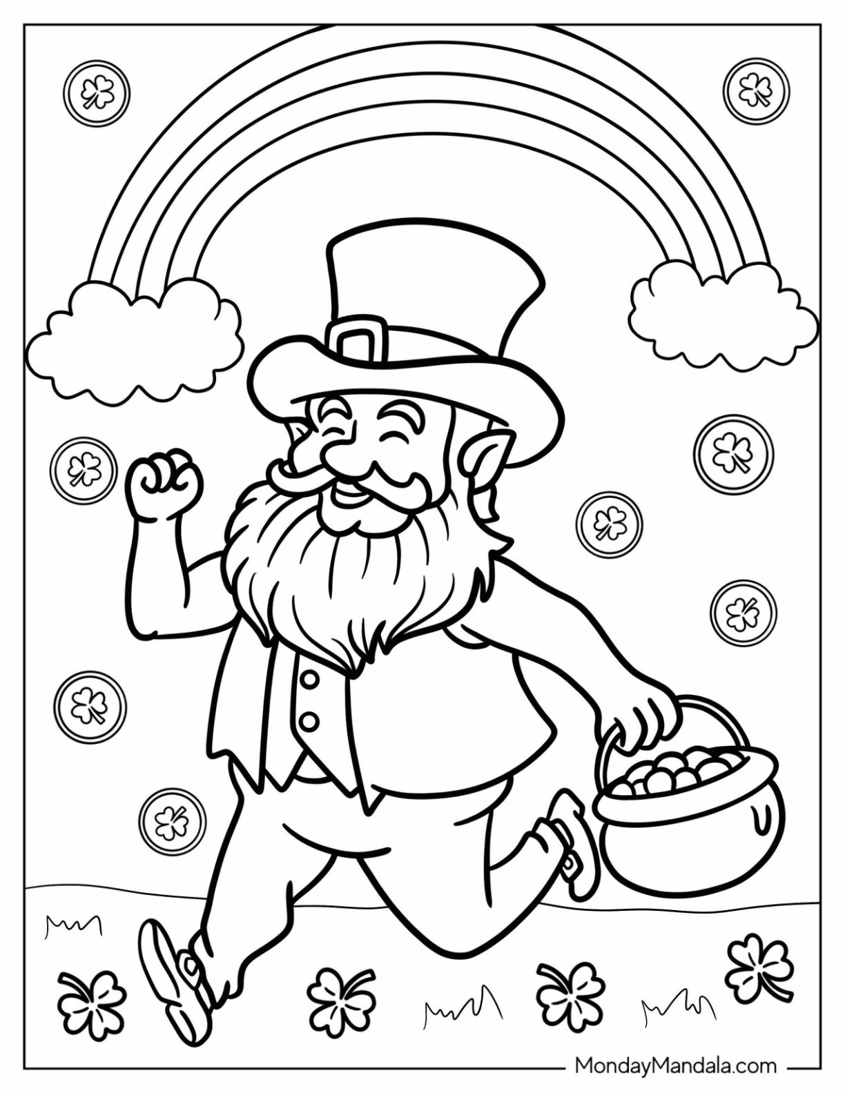 St Patrick s Day Coloring Pages Free PDF Printables St Patrick s Day Coloring Pages Free PDF Printables