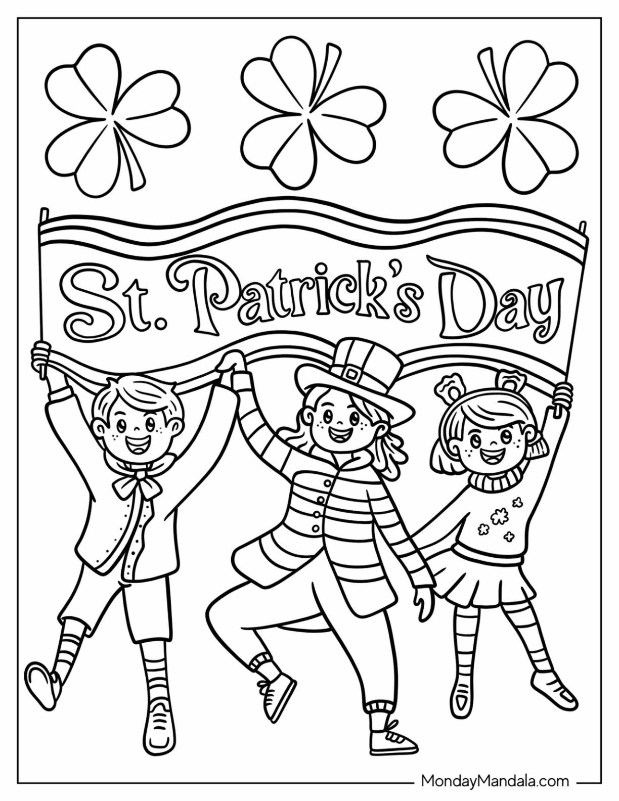 St Patrick s Day Coloring Pages Free PDF Printables 