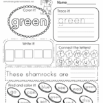 St Patrick s Day Sight Words Worksheet Free Printable Digital PDF