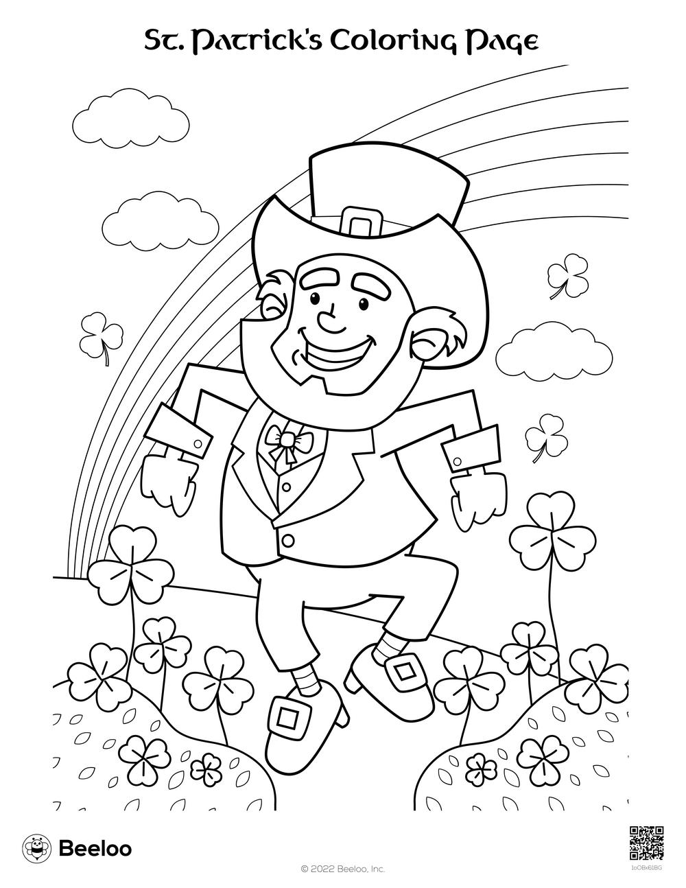 saint patrick coloring page saint patrick coloring page