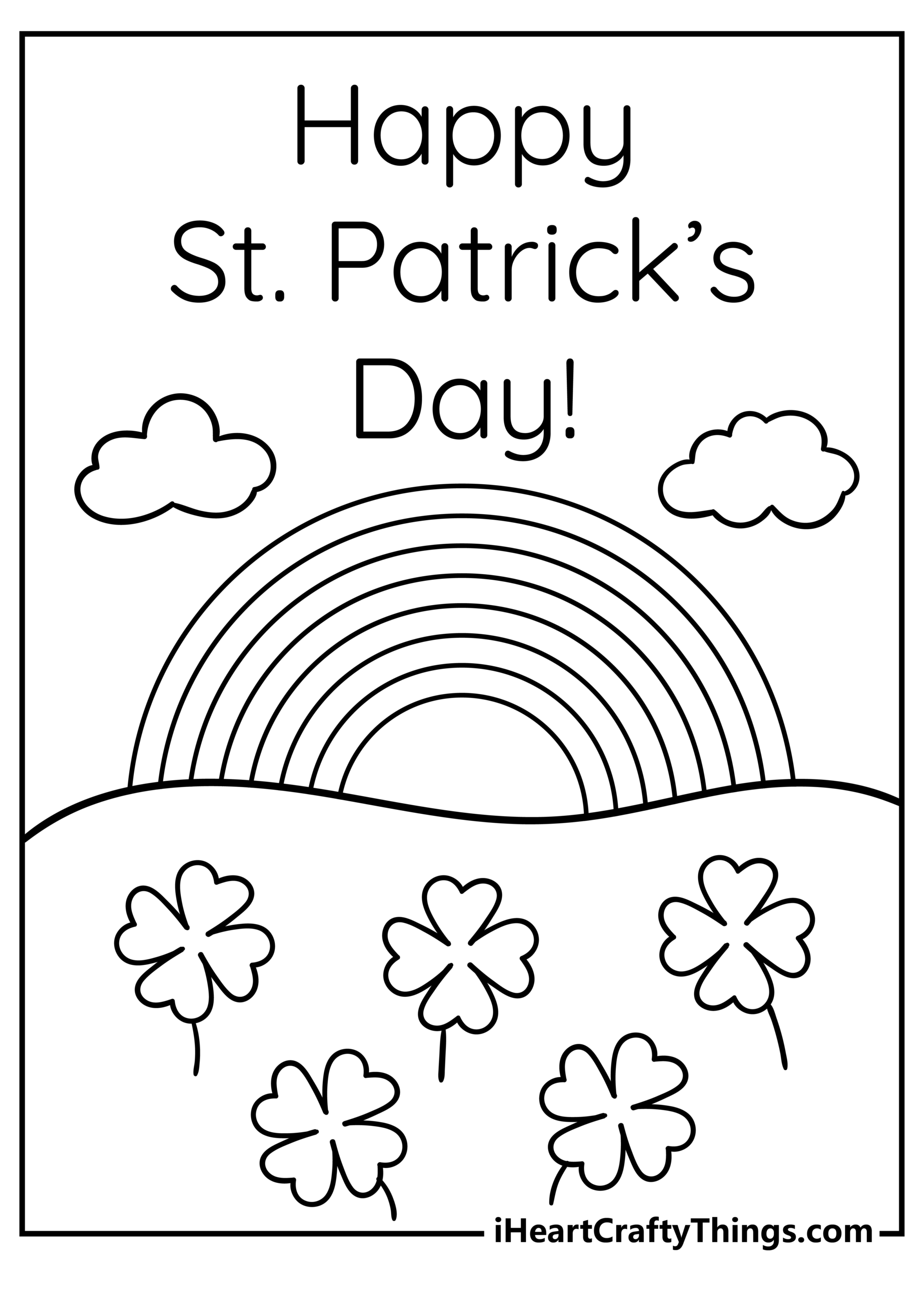 St Patricks Day Coloring Pages 2024 100 Free Printables Worksheets Library