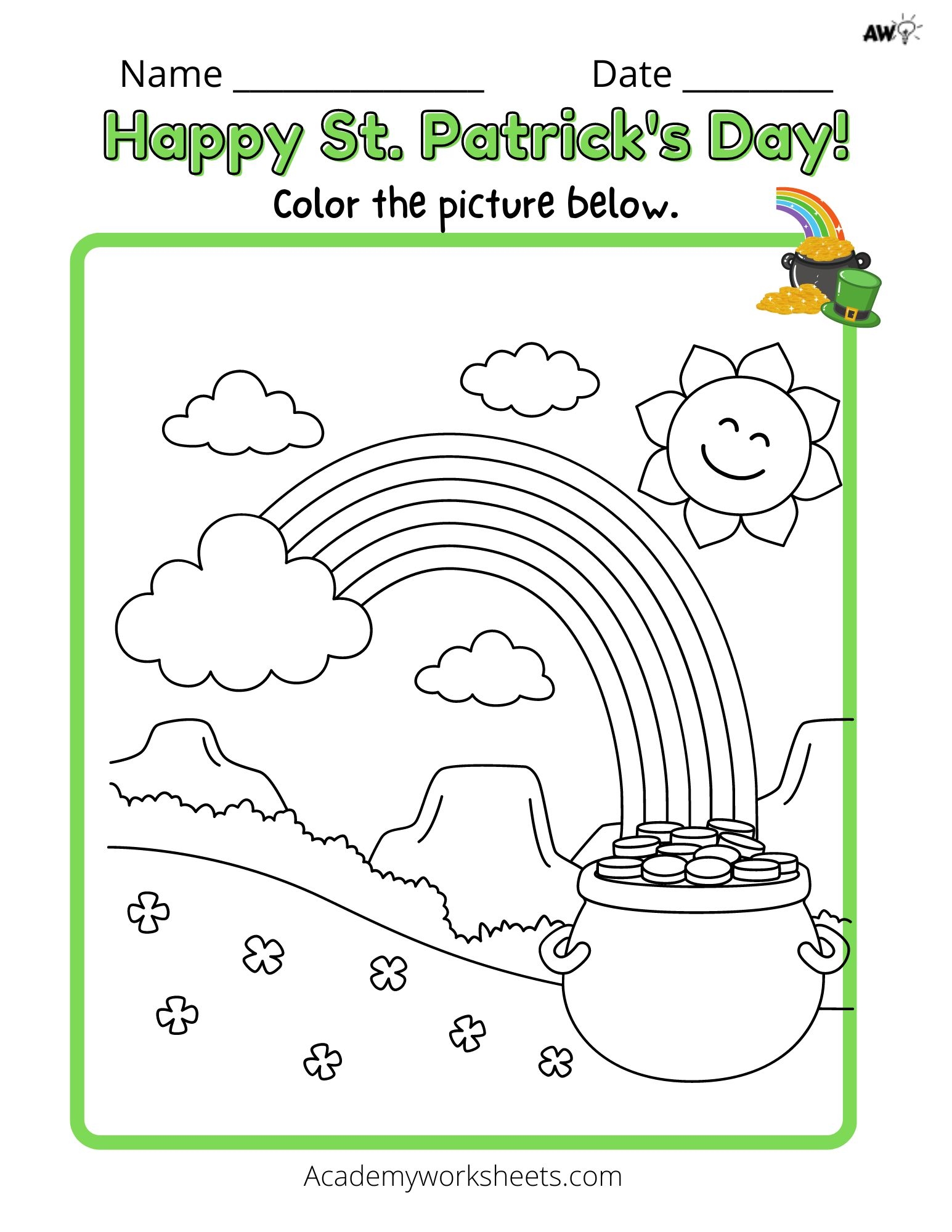 st patricks day worksheets