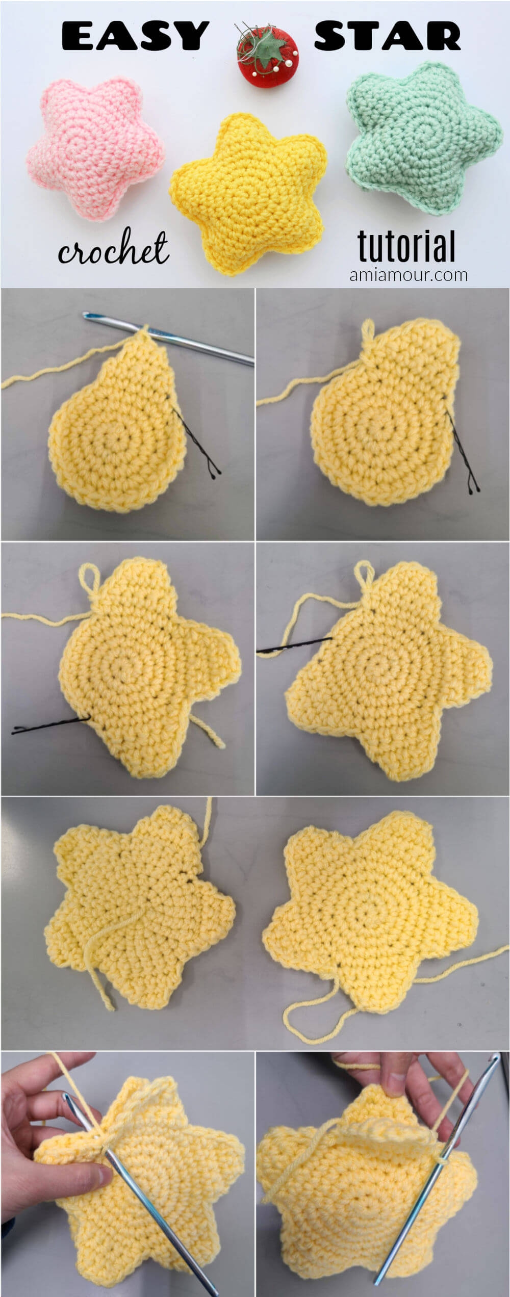 Star Amigurumi Free Crochet Pattern Ami Amour