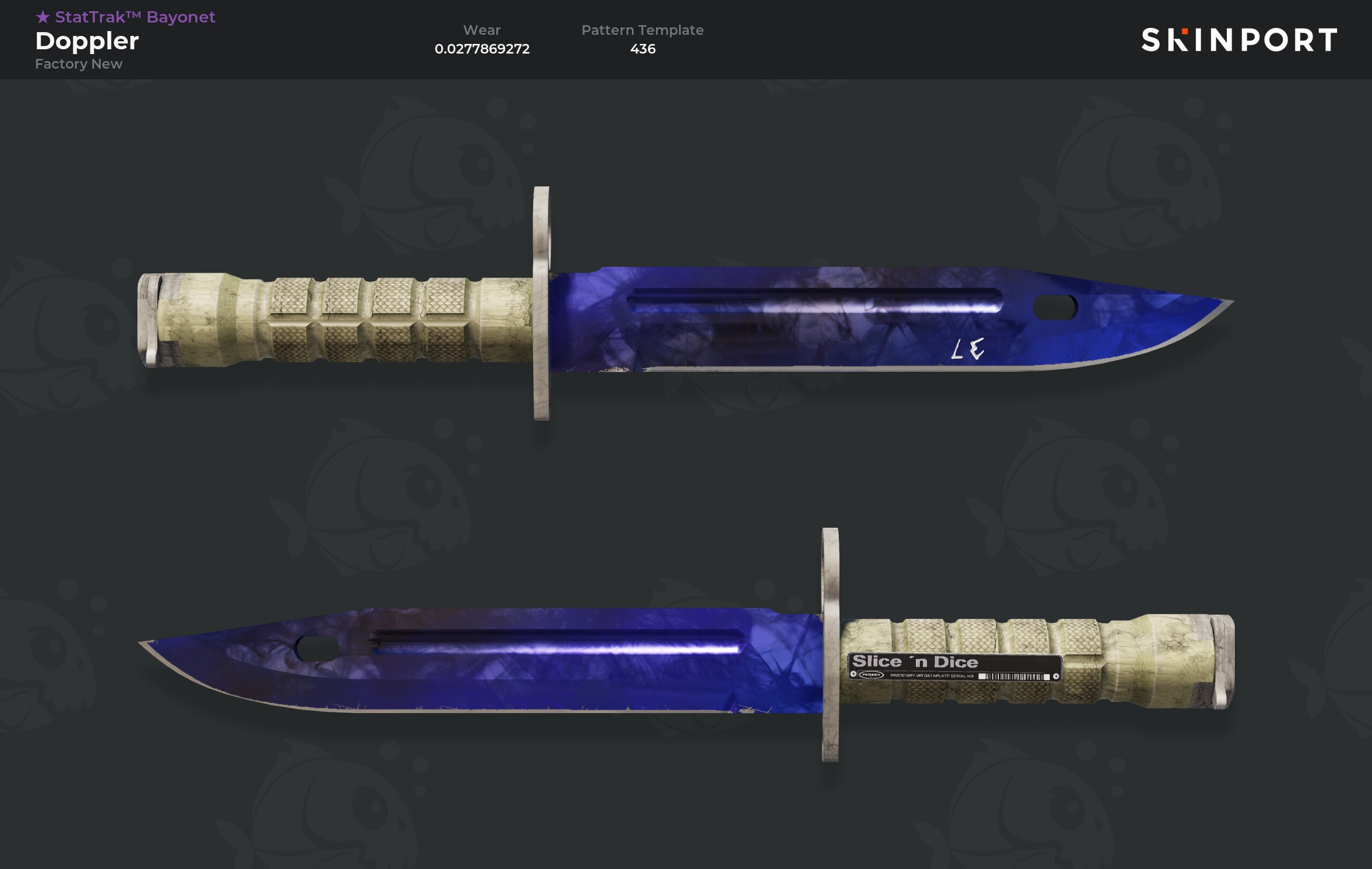 StatTrak Bayonet Doppler Factory New Counter Strike 2 Skinport