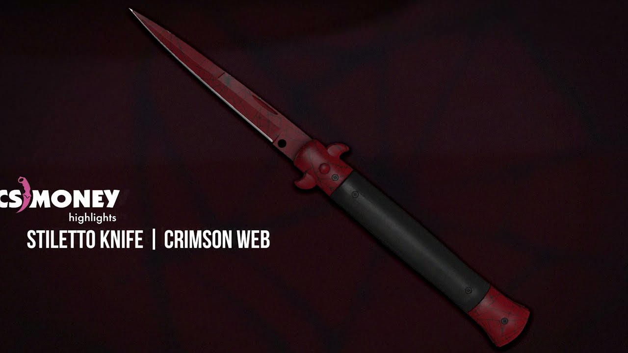 Stiletto Knife Crimson Web Skin On CS GO CS2 Wiki By CS MONEY