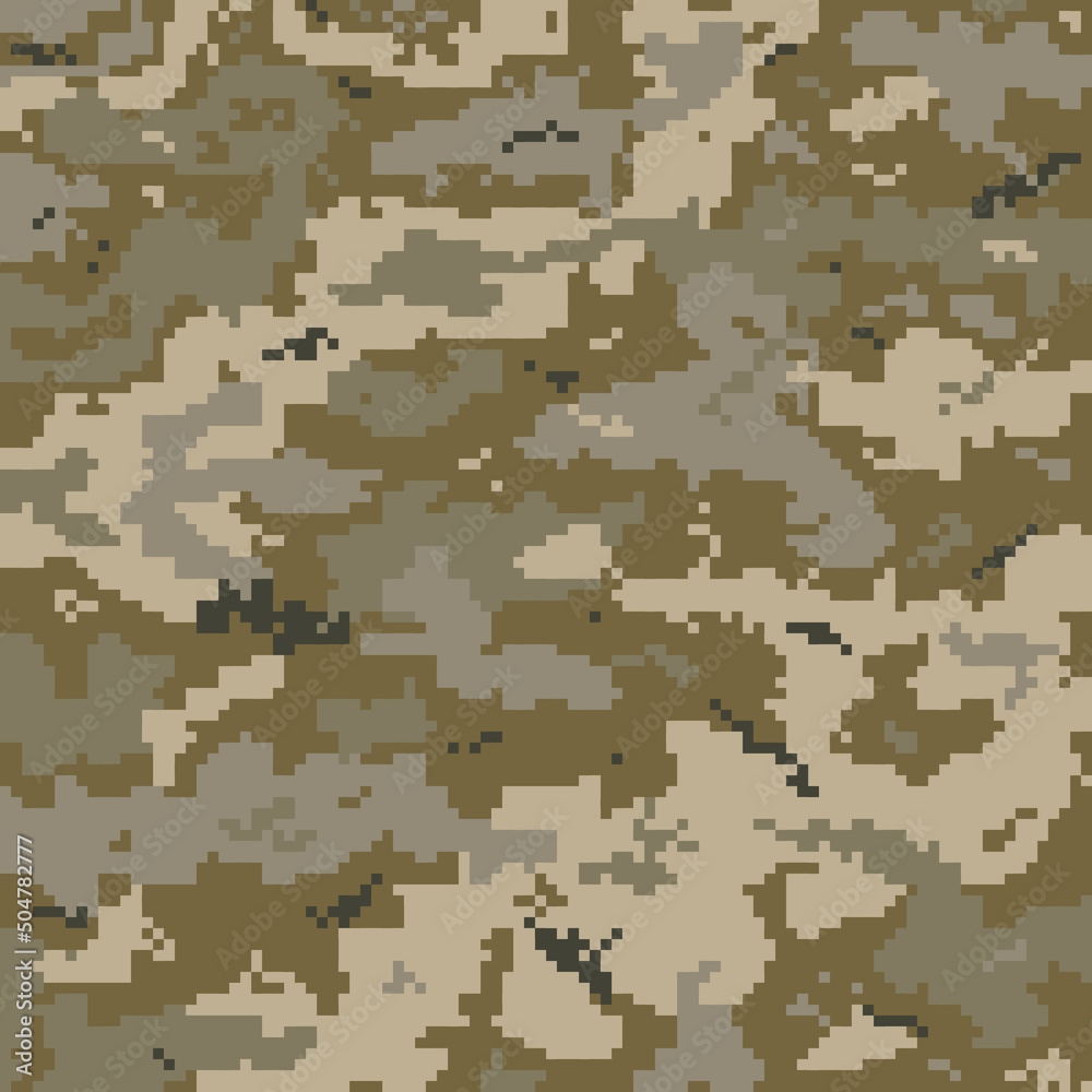 Stock Vektorgrafik Protective Camouflage Of The Ukrainian Armed Forces Pixel Pattern Camo Military Background Print For Fabric Adobe Stock