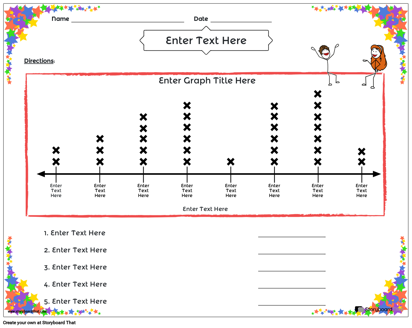 line plot graph worksheets