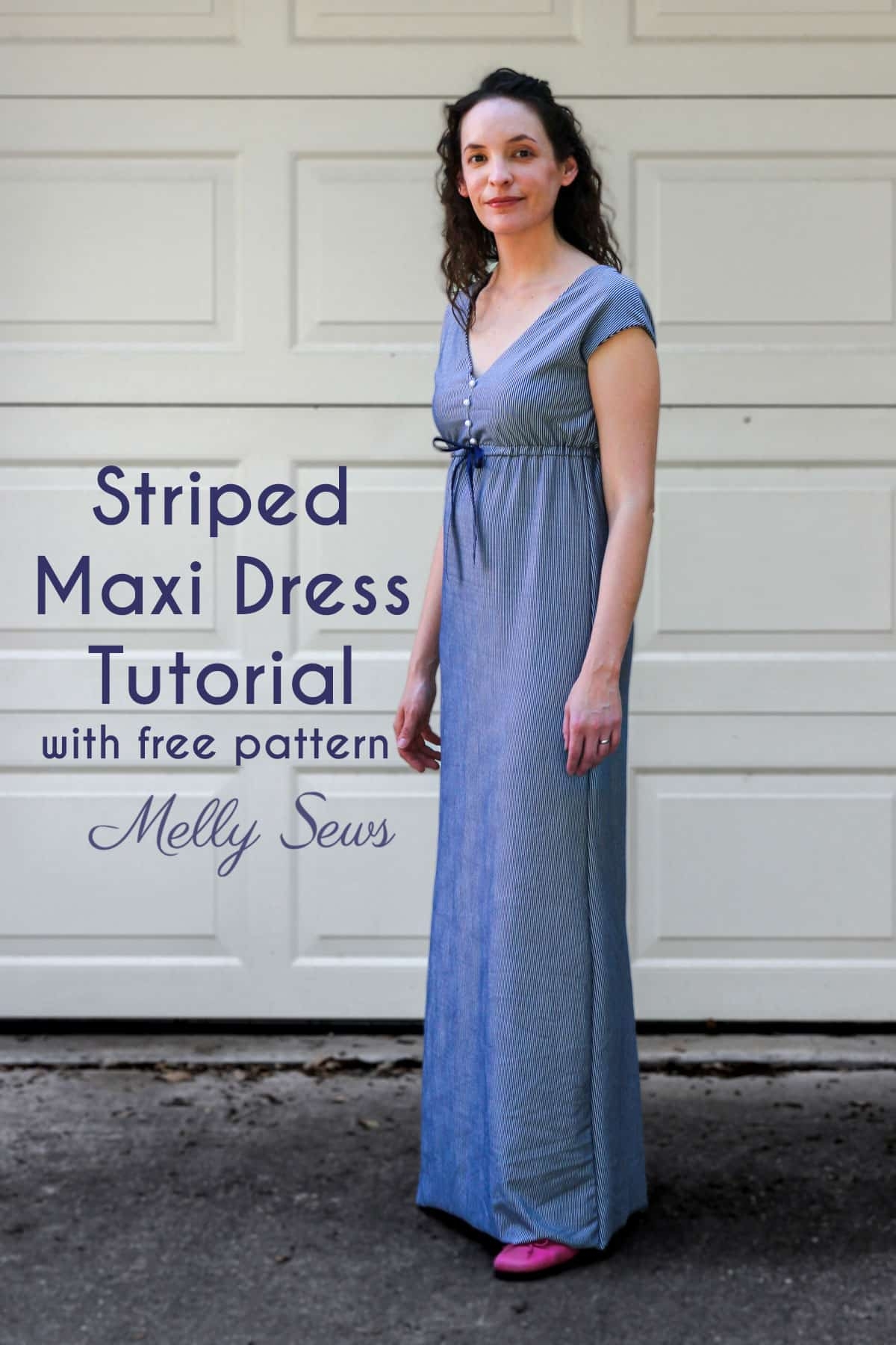 Striped Maxi Dress Tutorial Melly Sews